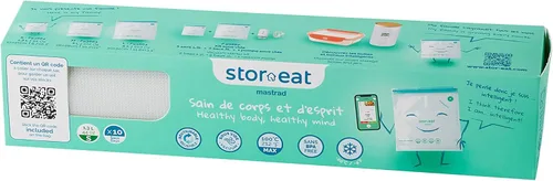 Miniatura 9 de MASTRAD - Stor'eat Smart Bags S - Bolsas reutilizables para Sous Vide - Mantén la comida fresca - Cocina saludable - Juego de 10-8.7 x 8.3 pulgadas