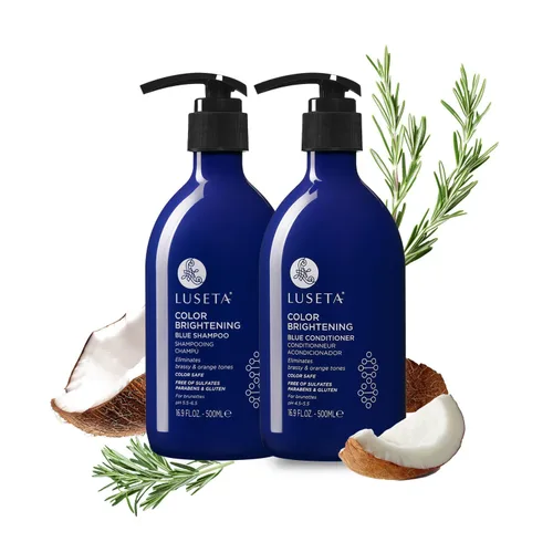 Miniatura 18 de Luseta - Juego de champú y acondicionador de queratina tratamiento hidratante para cabello seco, suavizar y reparar el cabello dañado para mujeres