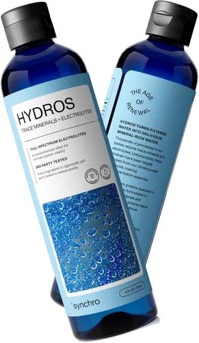 Miniatura 7 de Synchro - Gotas de minerales con electrolitos Hydros Trace, gotas de agua rica en minerales para agua con electrolitos, gotas de electrolitos