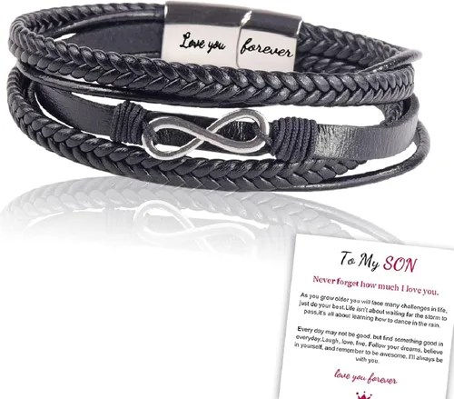 Miniatura 36 de Pulsera de cuero para hombre (mahua/matikou/yuanquan/8 Infinity)