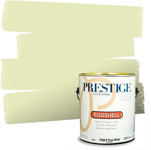 Miniatura 101 de PRESTIGE Pinturas Pintura interior e imprimación en uno, 1 galón, cáscara de huevo, aventura