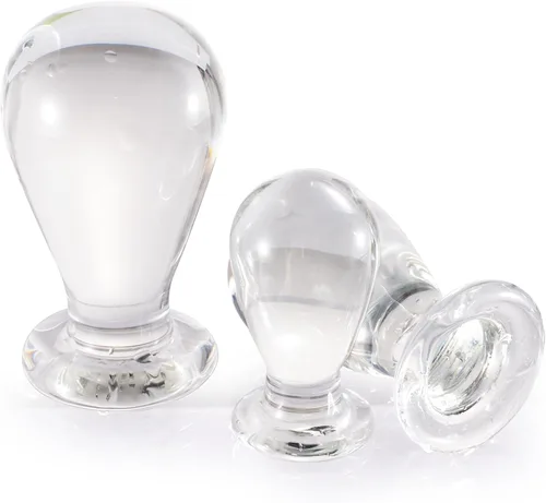 Miniatura 4 de ferch Enchufe anal de cristal de cabeza enorme, juguete sexual de cristal, juguete sexual para placer, masajeador sexual personal para parejas, 4.1