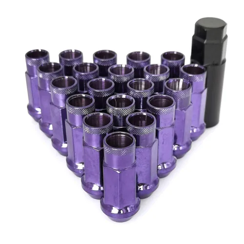 Miniatura 9 de Tuercas cromadas M12 x 1.25 para rueda de extremo abierto, asiento de bellota cónica, tuerca forjada, juego de 20 tuercas de carrera, 2 piezas