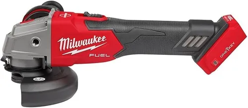 Milwaukee 2883-20 M18 FUEL - Amoladora de freno inalámbrica de iones de litio de 4-1/2 pulgadas / 5 pulgadas con interruptor deslizante de bloqueo