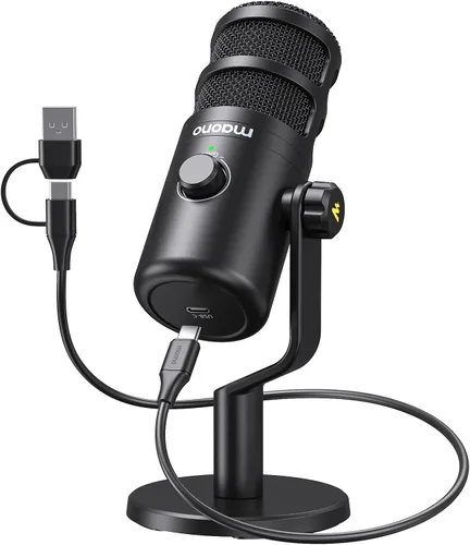 Miniatura 9 de MAONO Micrófono de podcast XLR, micrófono dinámico de estudio cardioide para grabación vocal, transmisión, voz en off, tecnología de aislamiento
