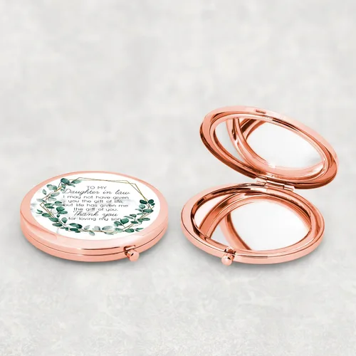 Miniatura 2 de Regalos para mi nuera, espejo compacto para cumpleaños, Navidad, día de boda, regalos para nuera de suegra para regalo de nueva hija