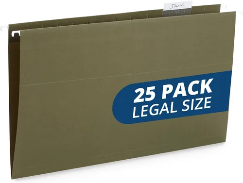 Miniatura 17 de Blue Summit - Carpetas colgantes de tamaño legal, carpetas de tamaño legal de 9.5 x 14.75 pulgadas, 25 archivos colgantes reforzados en varios