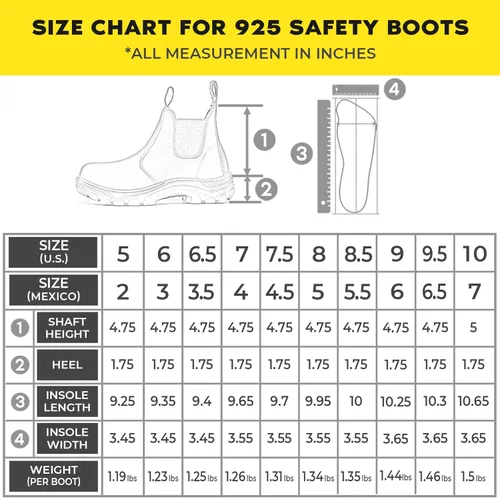 Miniatura 6 de MooseLog Botas de seguridad de trabajo con punta de acero para mujer 925