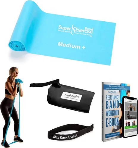 Miniatura 12 de Resistance Bands for Working Out 7Ft Long Resistance Bands Super Exercise Bands with Carry Pouch and Door Anchor I Latex Free Workout Bands Verde
