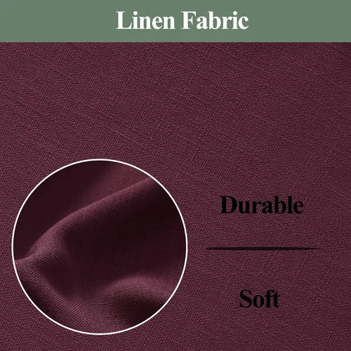 Miniatura 6 de Frelement Cortinas opacas extralargas de 108 pulgadas de largo, para sala de estar, cortinas de lino con bloqueo de luz, cortinas con aislamiento