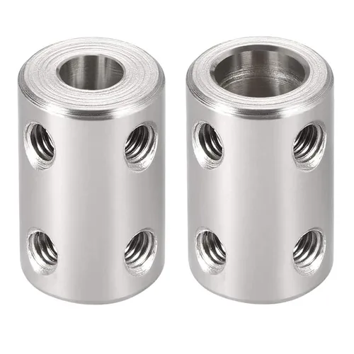 Miniatura 6 de TA-VIGOR Tornillo de acoplamiento de eje de 0.197 in a 0.197 in, D14 mm x L22 mm de diámetro de acero inoxidable rígido acoplador de eje conector