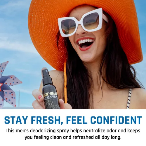 Miniatura 6 de Derm Dude Amaze Ball - Desodorante en aerosol para hombres Spray antirozaduras para ingle y saco con DeoPlex y aloe vera Control de olores
