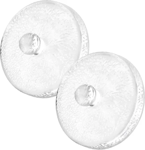 Jillmo Peso de fermentación para frascos de galón, 3.7 pulgadas de galón grande y pesado de fermentación de vidrio para hacer chucrut, kimchi,