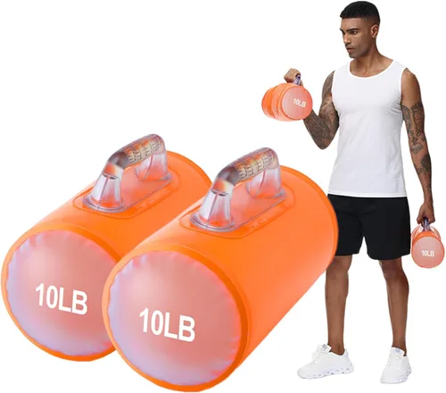 Miniatura 11 de Mancuernas de agua, mancuernas de entrenamiento rellenas de agua, juego de pesas de viaje, pesas ajustables a 40 libras, 30 libras, 20 libras, 10