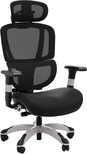 Miniatura 9 de STAPLES Silla de oficina ergonómica Hyken Silla de escritorio giratoria con soporte lumbar ajustable y malla transpirable, para oficina en casa