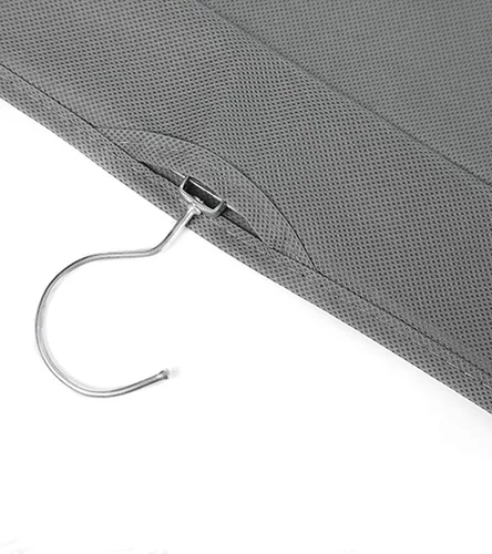 Miniatura 7 de Organizador de almacenamiento colgante para brasier y ropa interior, bolsillos de malla, estantes de pared de doble cara, bolsa ahorradora de Gris