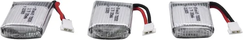 Miniatura 6 de Blomiky Paquete de 3 baterías de 3.7 V 300 mAh con enchufe MX2.0 de repuesto para control remoto a escala 1/18 Shark T12 batería 3