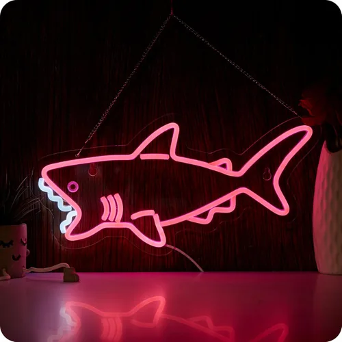 Miniatura 8 de IMTATTO Letrero de neón de cocodrilo con luz LED para decoración de pared, alimentado por USB, bar, pub, tienda, club, garaje, dormitorio, obra