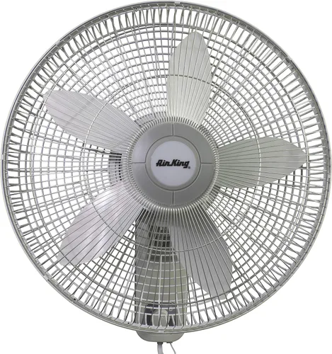 Miniatura 8 de Air King 9012 Ventilador oscilante de montaje en pared de grado comercial, 12 pulgadas, color blanco