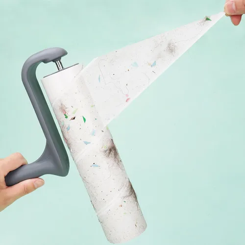 Miniatura 6 de Recambios de rodillo ultra pegajoso de 10 pulgadas para Evercare Layers Smart Design Rodillos grandes de pelusa 50% más recogida removedor de pelo