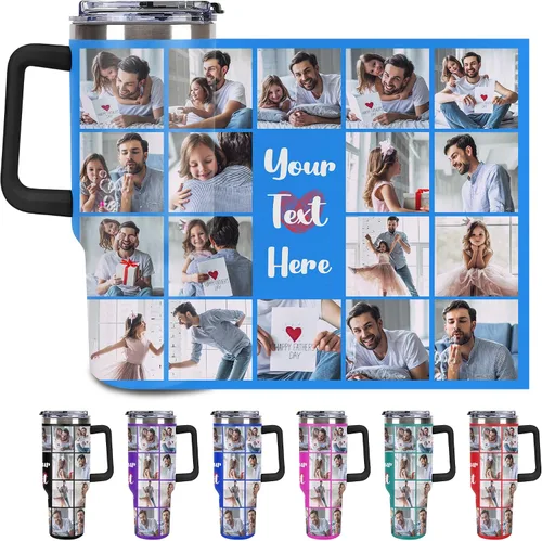 Miniatura 25 de Taza Personalizada de Viaje con Aislamiento al Vacío Personalizable con Tus Fotos y Texto Taza de Café Regalo de Navidad Cumpleaños