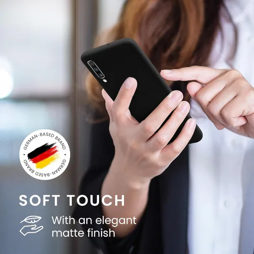 Miniatura 4 de kwmobile Funda compatible con Samsung Galaxy A70 - Funda protectora de silicona TPU suave y delgada, color negro mate