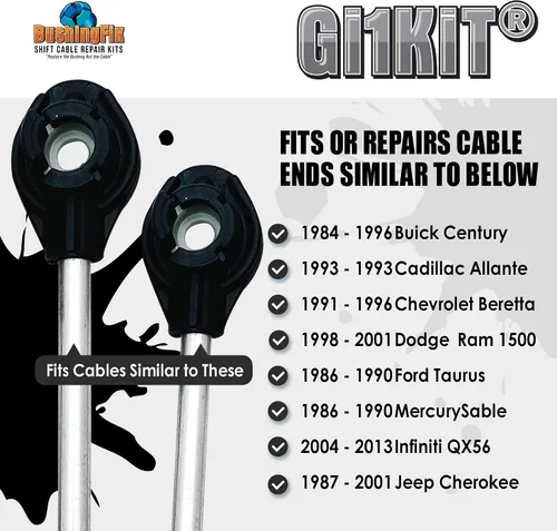 Miniatura 4 de BushingFix GI1KIT Kit de reparación de bujes de cable de cambio de transmisión automática, kit de reparación de transmisión para buje de cambio