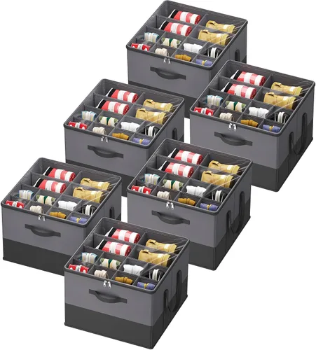 Miniatura 19 de Lifewit Organizador de almacenamiento de zapatos para armario para 12-16 pares, contenedor de almacenamiento grande de tela con cubierta