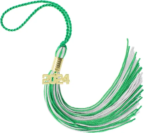 Miniatura 675 de Borla de graduación Aqua 2022, todos los colores escolares disponibles, fabricada en Estados Unidos