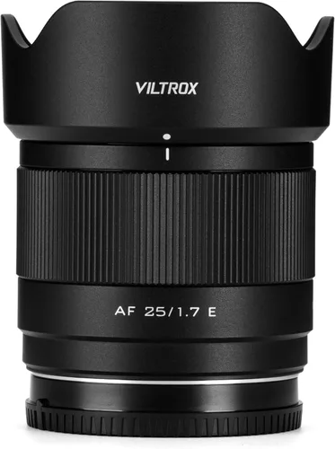 VILTROX 25mm F1.7 Lente de Montura E para Cámaras APS-C de Sony, Lente Prime de Apertura Grande con Autofoco para ZV-E10 ZV-E10 II A6700 A6600 A6400