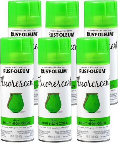 Miniatura 21 de Rust-Oleum 342568 – Pintura en aerosol fluorescente especial, 11 onzas, naranja Naranja fluorescente