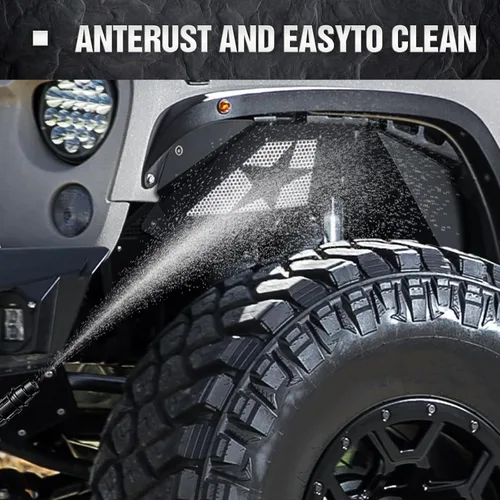 Miniatura 4 de YZONA Protectores de guardabarros interiores delanteros compatibles con Jeep Wrangler JK y JKU Unlimited Sport Sahara Rubicon 2007-2018, protectores