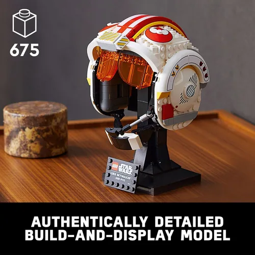 Miniatura 2 de LEGO Star Wars Luke Skywalker - Casco rojo 5 para adultos 75327, modelo de exhibición para construir, decoración coleccionable para el hogar u