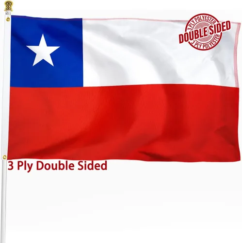 Miniatura 26 de Bandera de Nicaragua de 3 x 5 pies para exteriores, bandera nacional nicaragüense, bandera nacional nicaragüense, doble cara de 3 capas de poliéster