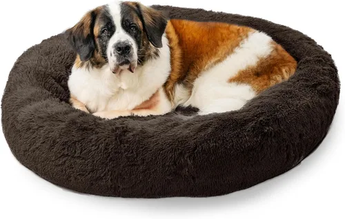 Miniatura 23 de Best Friends by Sheri - The Original Calming Donut - Cama calmante en forma de dona para perros y gatos - Pelo corto, gris, S, 23 x 23 pulgadas Gris