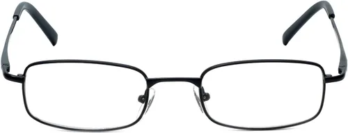 Miniatura 2 de Calabria 753XL - Gafas de lectura extra anchas y grandes con bisagra de resorte de metal, color negro+0.50