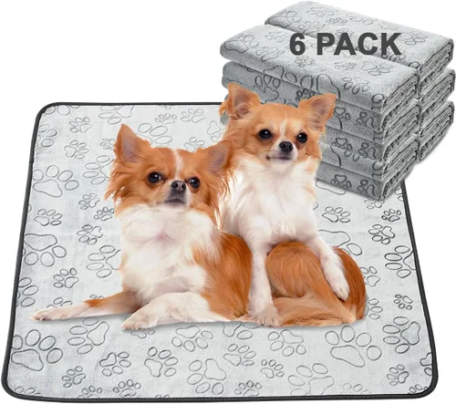 Miniatura 9 de Qeils Almohadillas reutilizables para cachorros, paquete de 2 almohadillas lavables para orina para perros, almohadillas antideslizantes