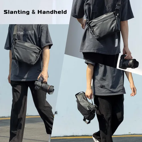 Miniatura 3 de ULANZI Bolsa de Hombro Versátil para Cámara, Bolsa de Mensajero para Fotografía y Viaje, Bolsa de Accesorios Portátil, Elegante Bolsa de Cruz