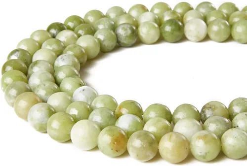 Miniatura 3 de 45 piezas 8mm Cuentas de jade chino cuentas de piedras preciosas naturales cuentas redondas sueltas para hacer joyas