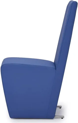 Miniatura 5 de Zuri Muebles Boston Silla de comedor moderna con respaldo alto, color crema
