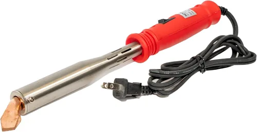 Soldador de 200 W, soldador estilo bolígrafo, resistente, soldadura con mango de plástico blindado térmico, práctico interruptor de encendido y