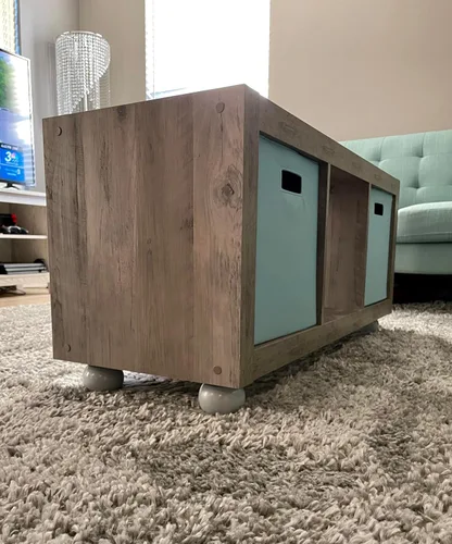 Miniatura 8 de Mysummer 4 patas redondas blancas para sofá de madera, patas de madera maciza para armario, sofá, otomano, soporte de TV, sofá biplaza (sin terminar)