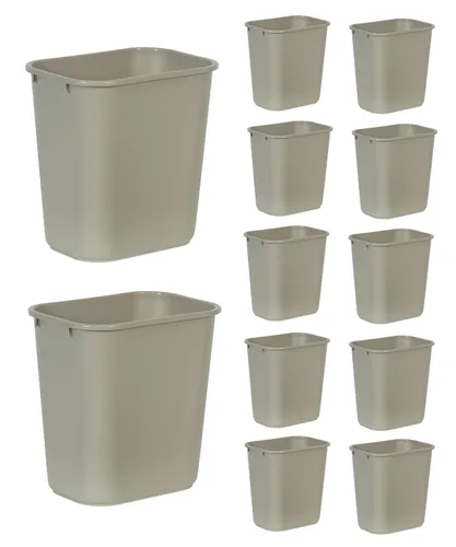 Miniatura 11 de Rubbermaid Commercial Products - Basurero de escritorio de resina plástica Azul