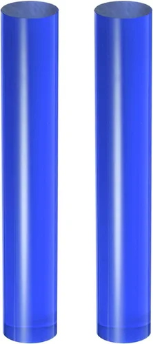 Miniatura 8 de HARFINGTON 2 rodillos de arcilla acrílica de 7.28 x 1 pulgadas, rodillo de tubo redondo de plástico antiadherente sólido para moldear, esculpir, Azul