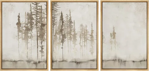 Miniatura 28 de SIGNFORD Impresión en Lienzo Enmarcado Conjunto de Arte de Pared Arte Abstracto Terroso en Tonos Marrón Profundo y Beige Arte Moderno Decorativo