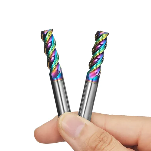 Miniatura 9 de Fresas WEXWE Tools Serie DLC de carburo con extremo cuadrado, revestimiento tipo diamante, fresa para aluminio, cobre, aleaciones de magnesio