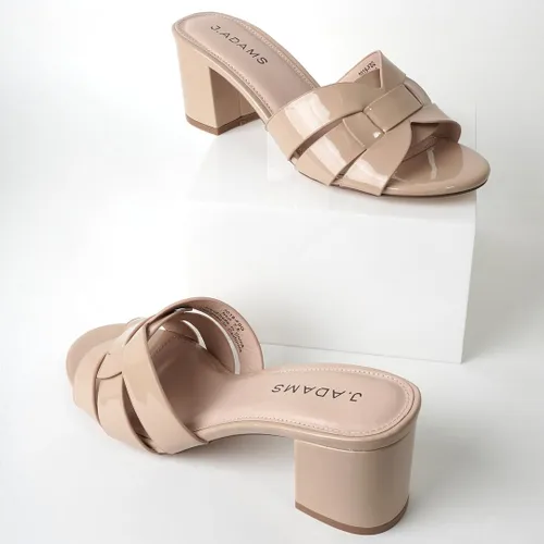 Miniatura 6 de J. Adams Nori Mules para mujer - Sandalias elegantes de tacón de bloque