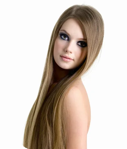 Miniatura 10 de Extensiones de cabello humano Tressmatch de 16"-18" Remy en prensa gruesas hasta los extremos, negro, café, rubio, castaño rojizo, reflejos en rojo