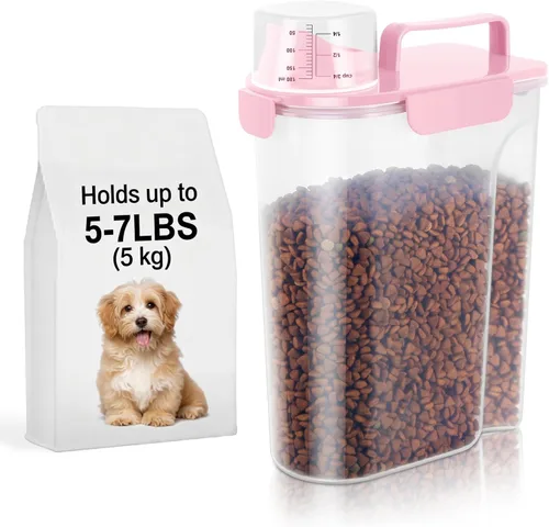 Miniatura 21 de LEAWALK Recipiente de almacenamiento de alimentos para perros, boquilla grande mejorada sin BPA, contenedores de plástico de almacenamiento