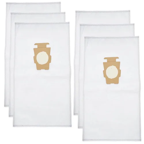 Paquete de 6 bolsas de polvo para aspiradora para parte 205811 204814 204811, bolsas universales de tela blanca para todos los modelos de generación